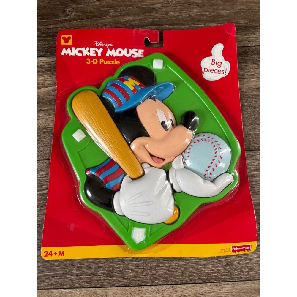 NEW Fisher Price Mickey Mouse Beisbol 3-D puzzle, Disney